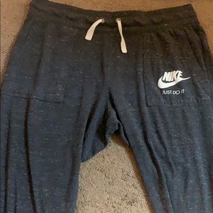 Grey Nike sweatpants